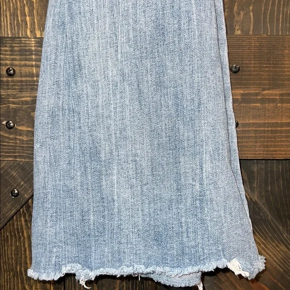 KanCan High Rise Super Flare Jeans 28 Distressed Denim Medium Stretch Boho 30 - Picture 9 of 12